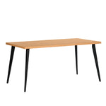 seraph oak - oak dining table - upholstered compact seating or footrest