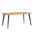 seraph oak - oak dining table - upholstered compact seating or footrest