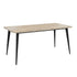 Modern Minimalist Yellow Travertine Effect Finish Dining Table - SERAPH TRAVERTINE