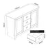 Modern Grey Storage, Particleboard Sideboard - SHERBOURNE 3 Drawer