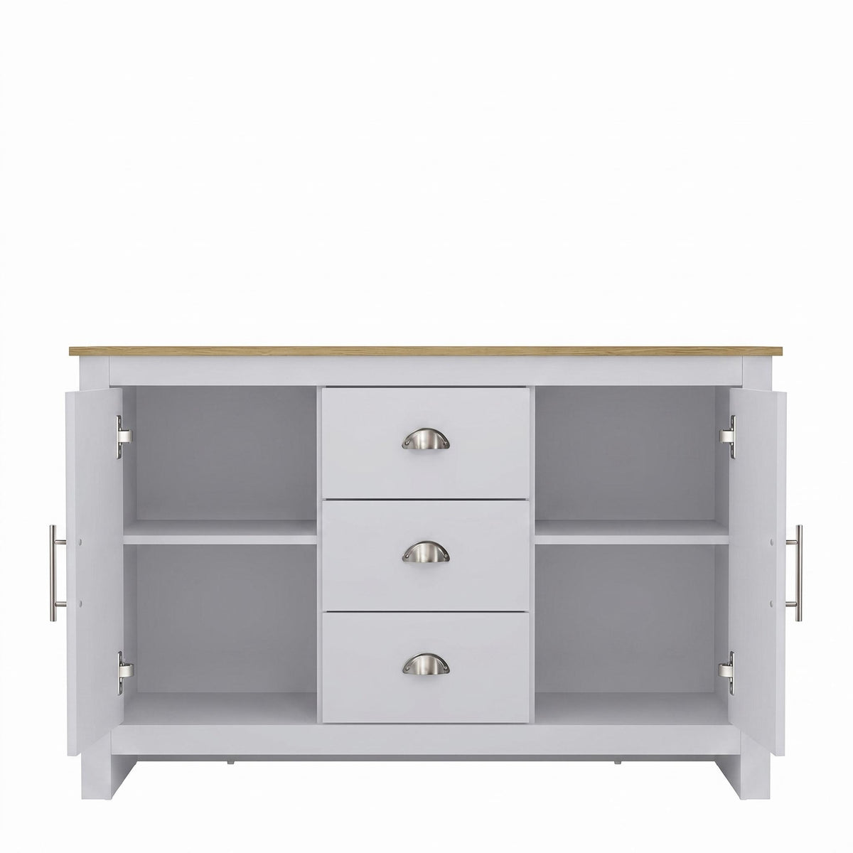 SHERBOURNE 3 DRAWER SIDEBOARD GREY – Grey Side Board