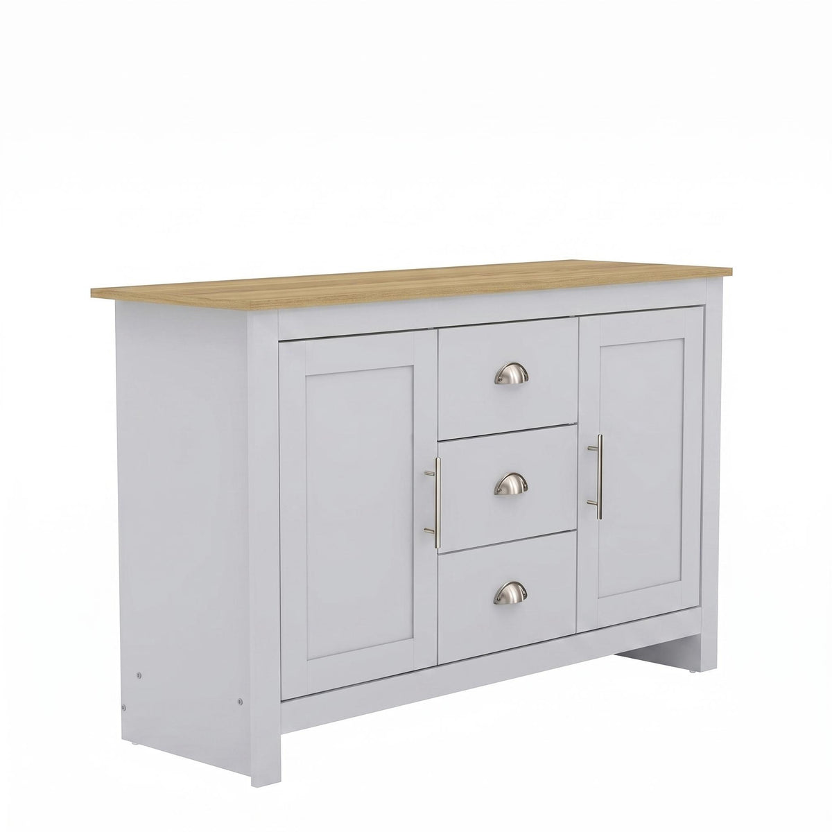 SHERBOURNE 3 DRAWER SIDEBOARD GREY – Grey Side Board