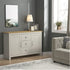 Modern Grey Storage, Particleboard Sideboard - SHERBOURNE 3 Drawer