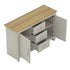 Modern Grey Storage, Particleboard Sideboard - SHERBOURNE 3 Drawer