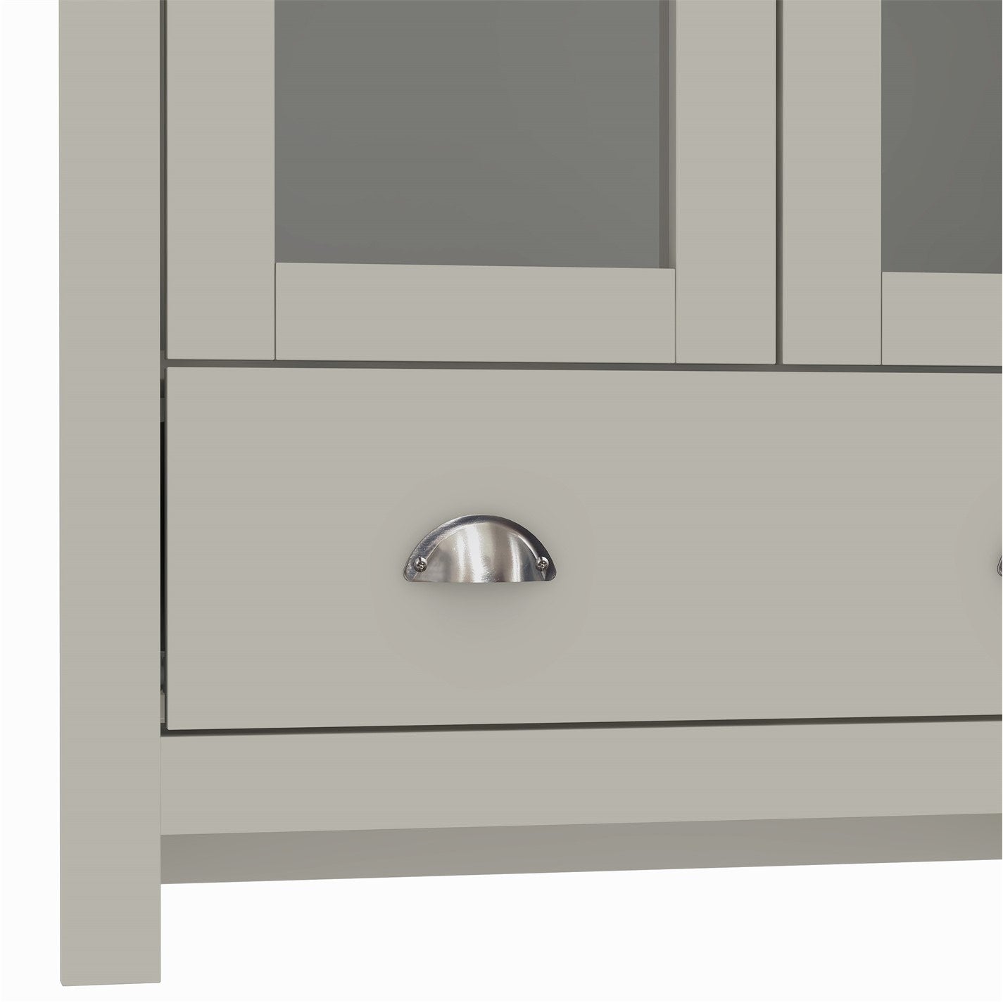 Modern Grey Particleboard Display - SHERBOURNE DISPLAY UNIT GREY