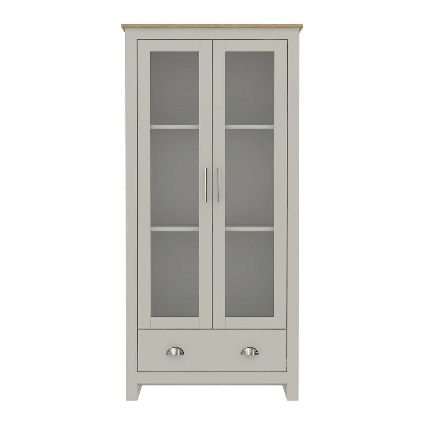 Modern Grey Particleboard Display - SHERBOURNE DISPLAY UNIT GREY