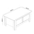 Modern Grey Lift-Top Table, Particleboard Accent - SHERBOURNE Coffee Table