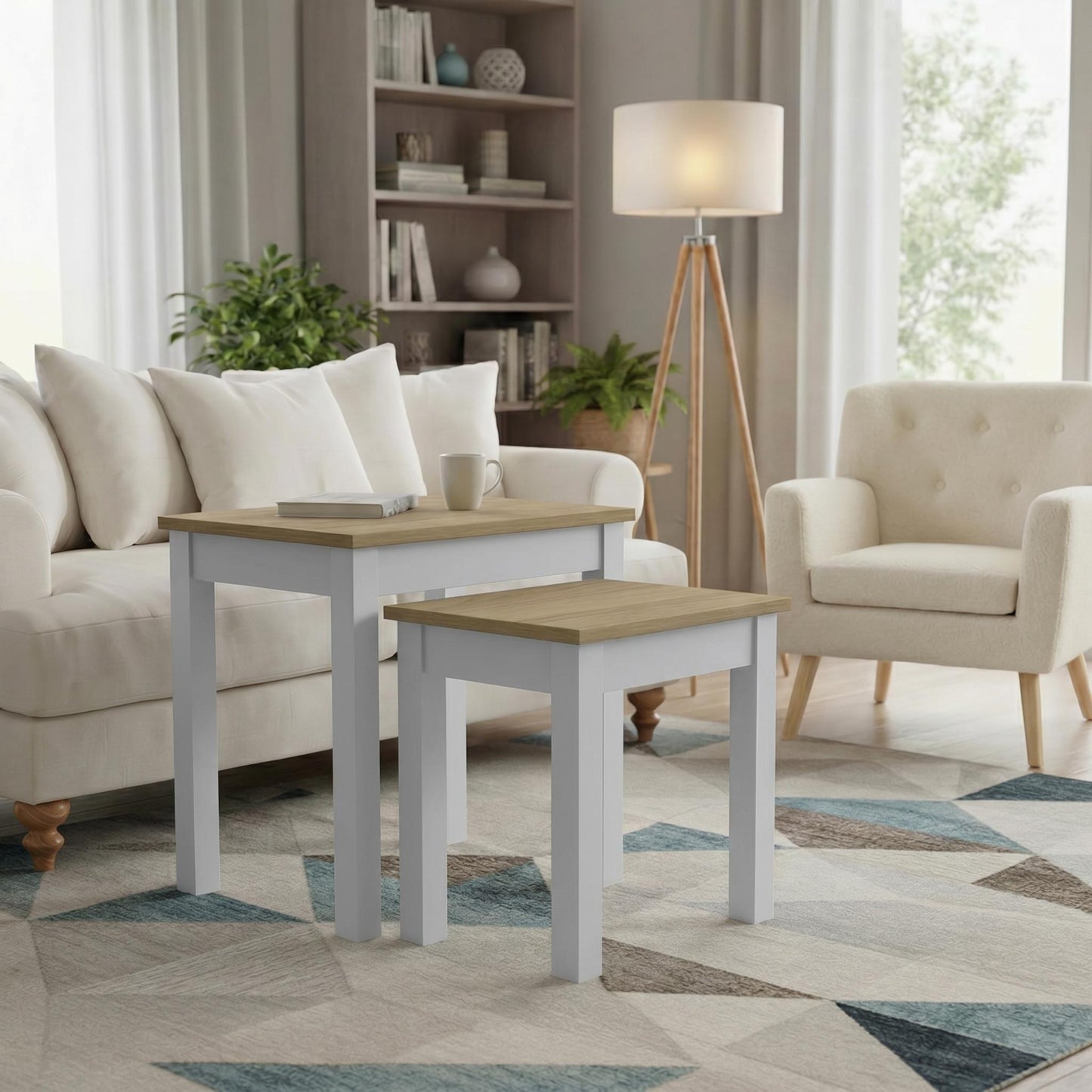 SHERBOURNE NEST OF TABLES GREY – Grey Coffee Table Set