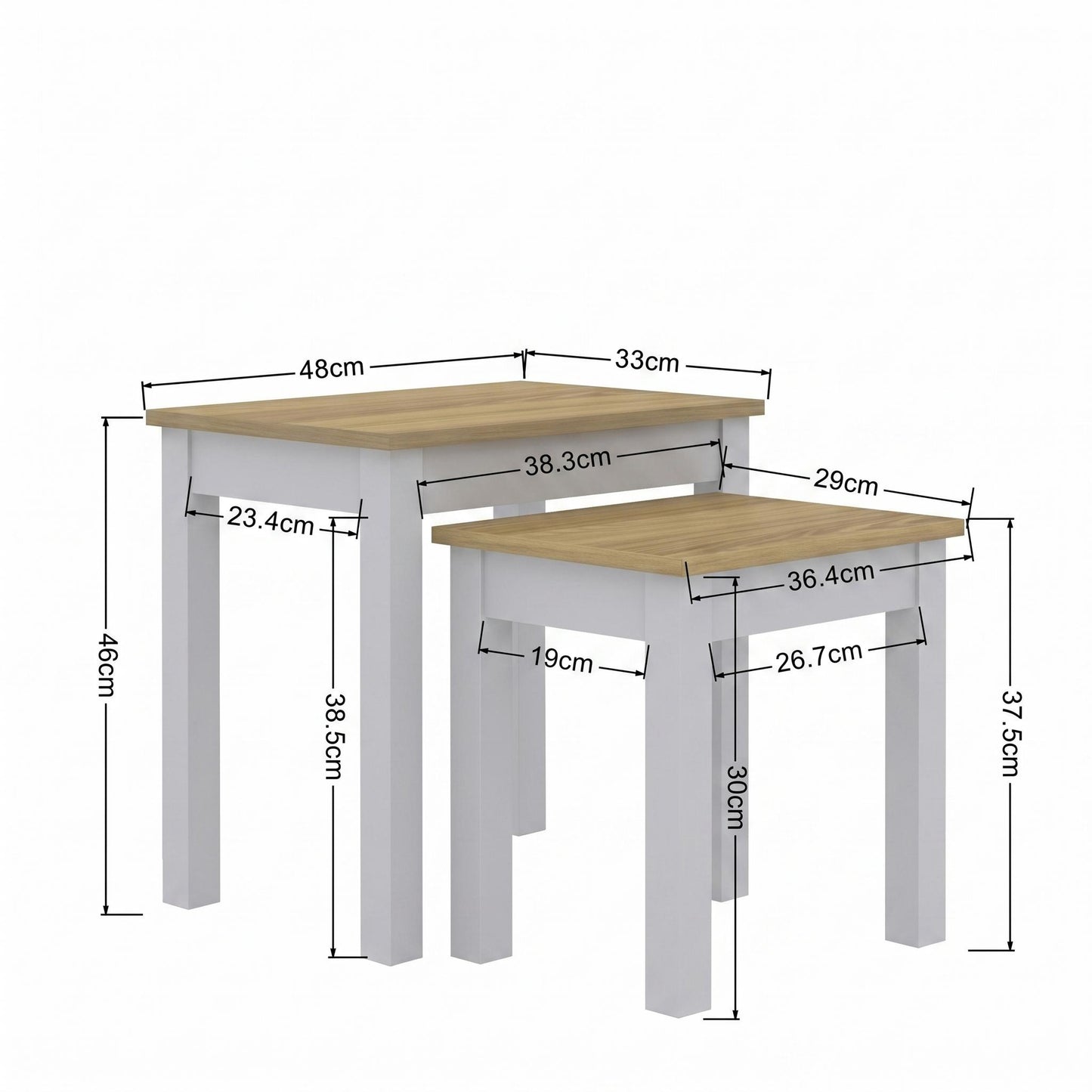 SHERBOURNE NEST OF TABLES GREY – Grey Coffee Table Set