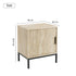 Outvie Modern Minimalist Nightstand, MDF & Metal Frame - SHIENGILL