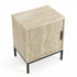 Outvie Modern Minimalist Nightstand, MDF & Metal Frame - SHIENGILL