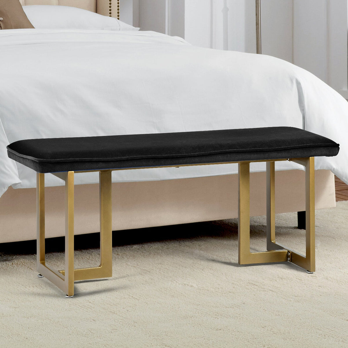 Slip Velvet Bench