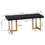 Slip Velvet Bench