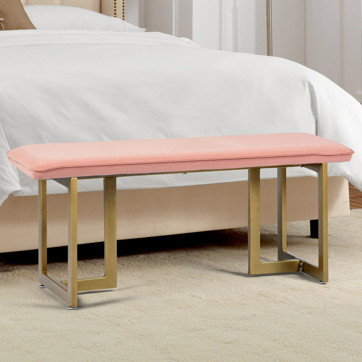 Slip Velvet Bench