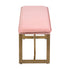 Slip Velvet Bench