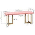 Slip Velvet Bench