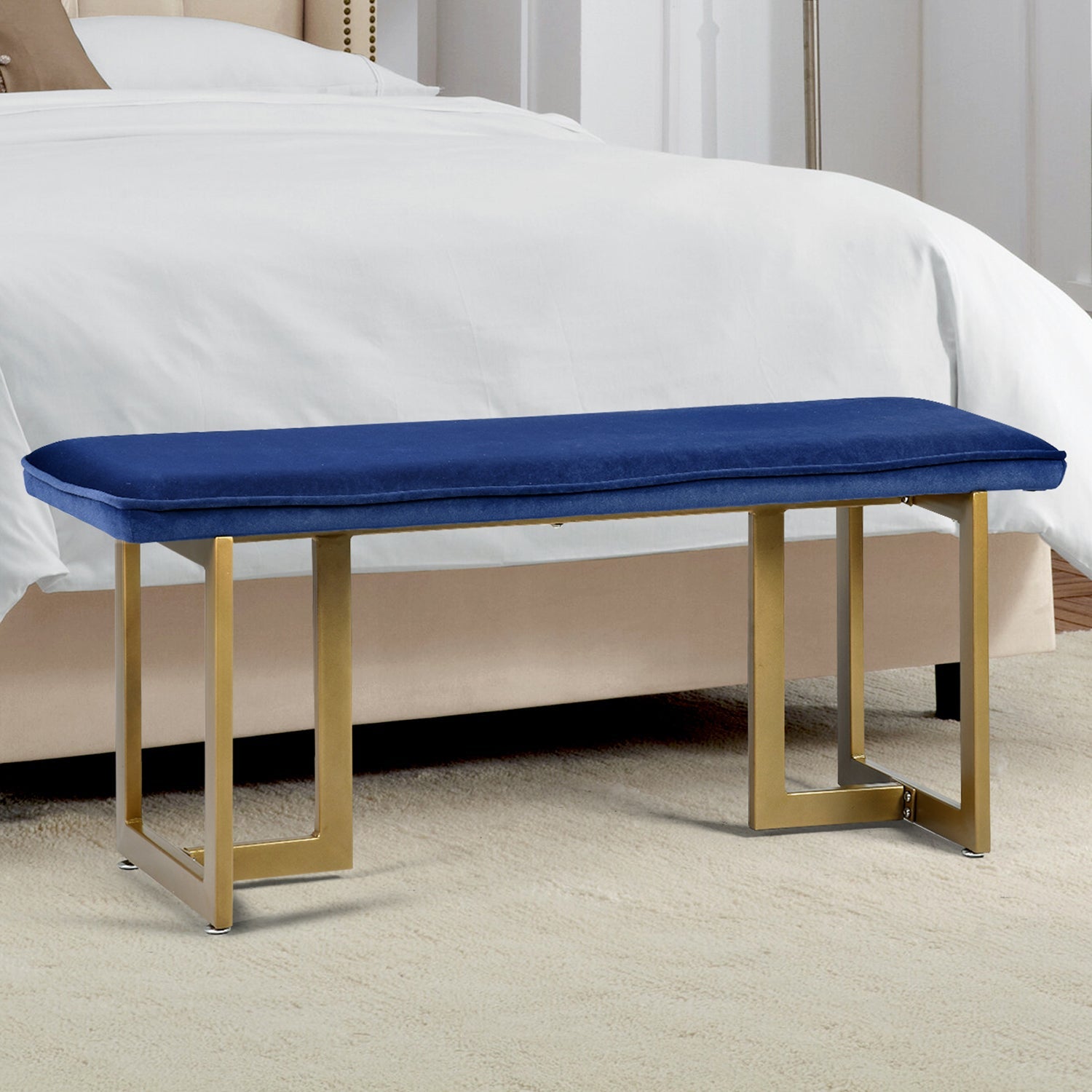 Slip Velvet Bench