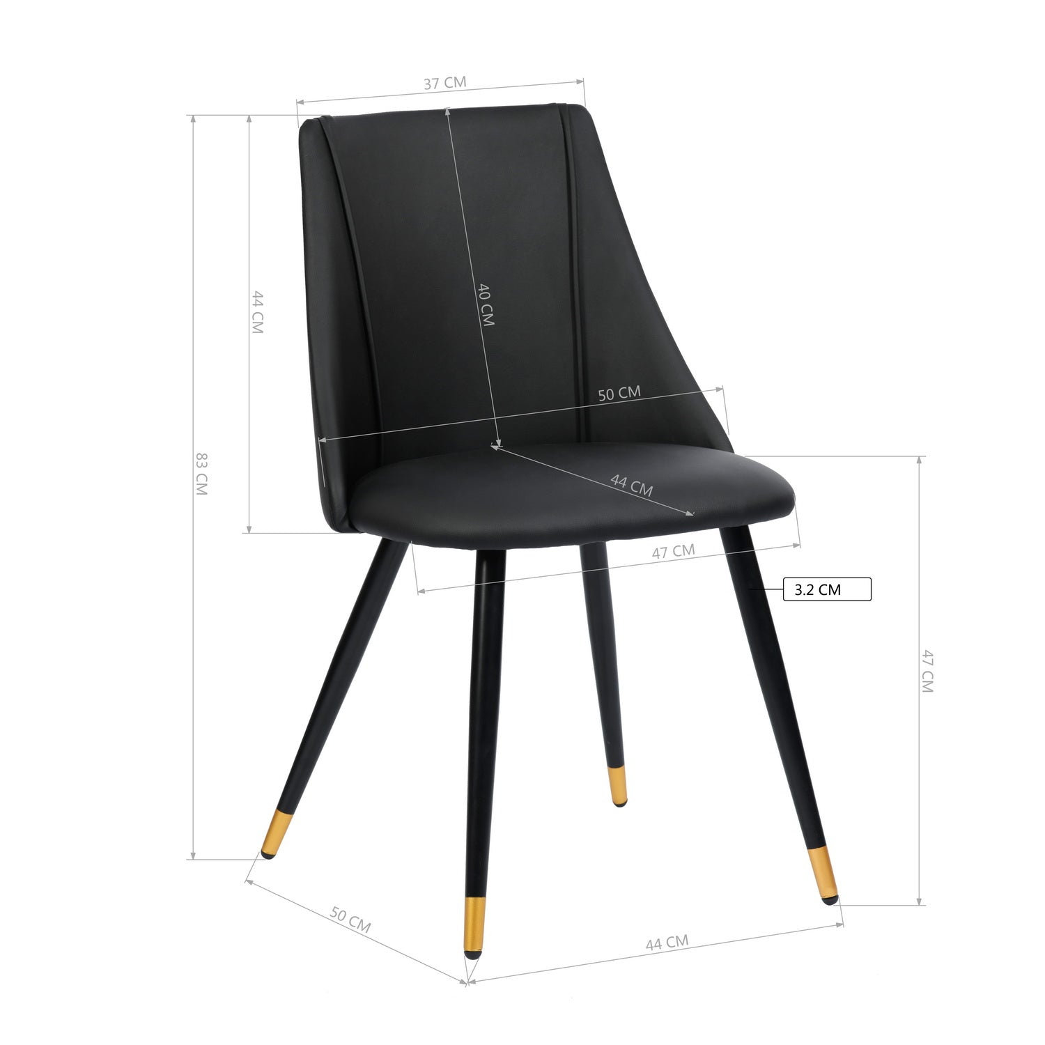 Smeg Faux Leather Dining Chair