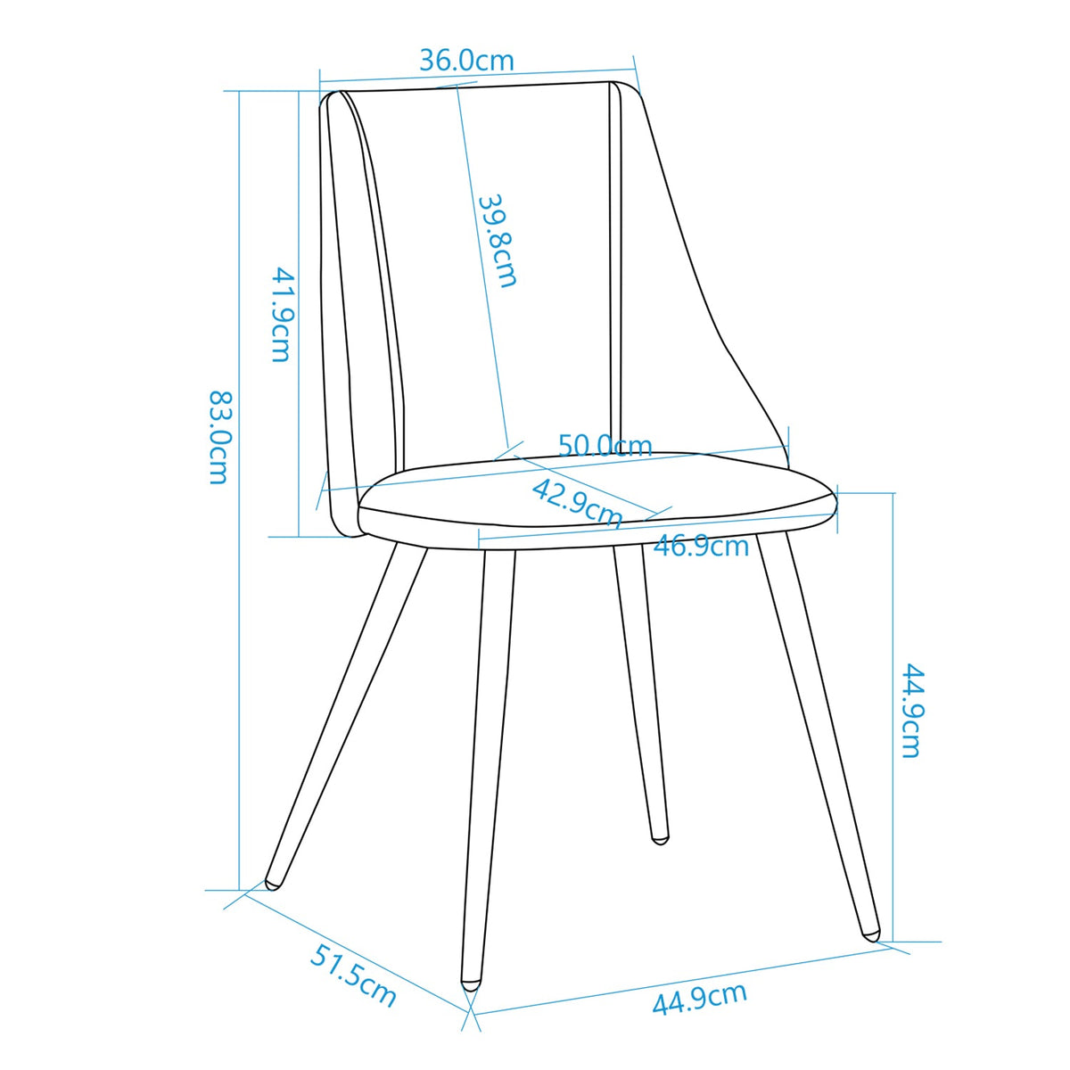 Smeg Faux Leather Dining Chair