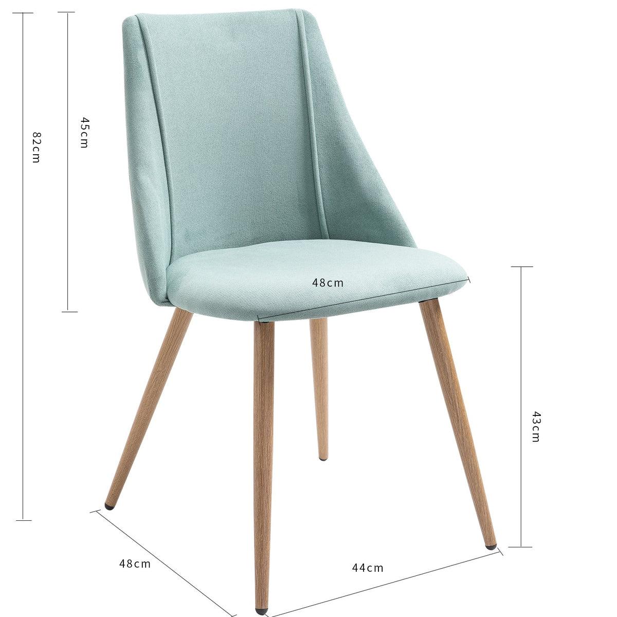 Smeg Oak Leg Dining Chair