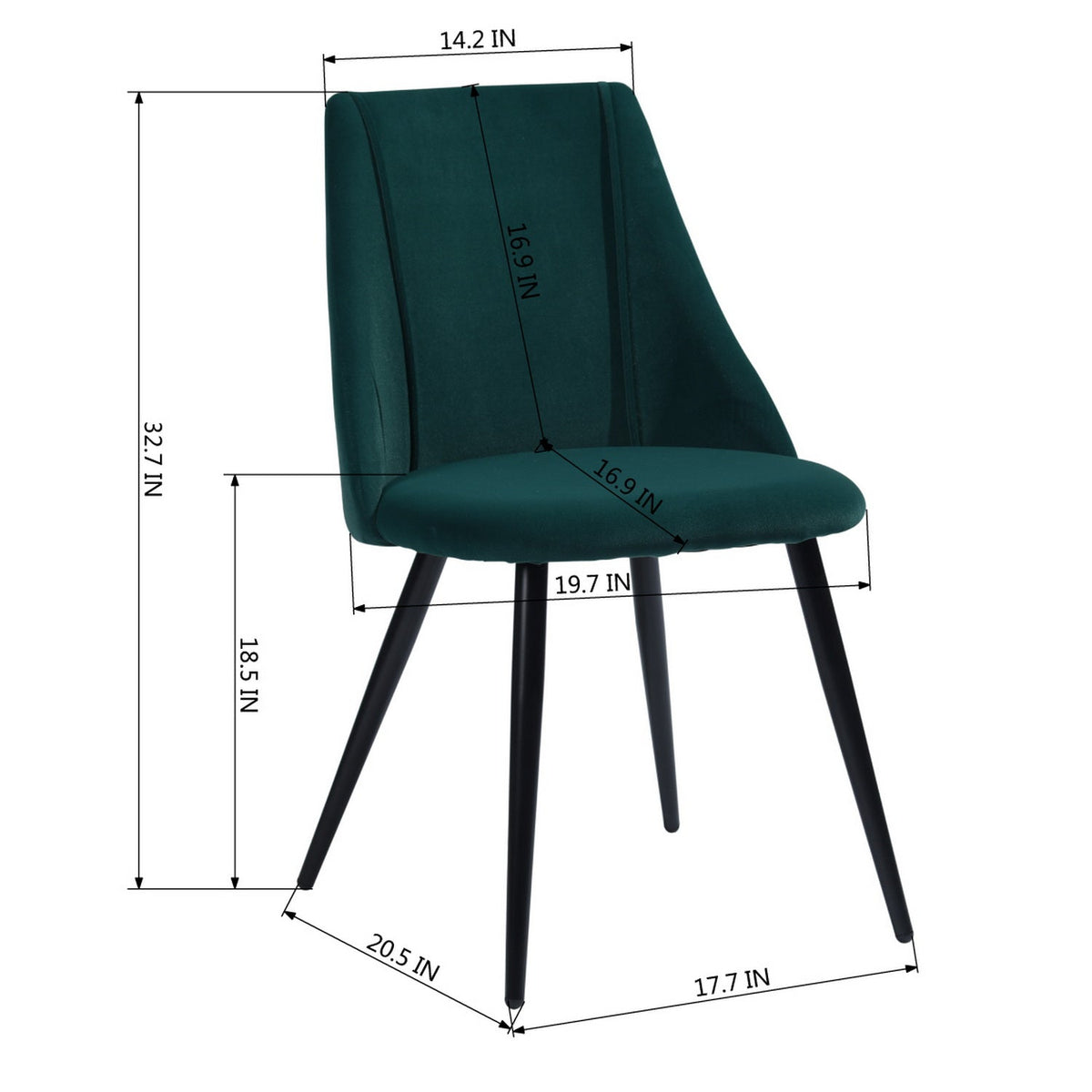 Smeg Froested Velvet Dining Chair