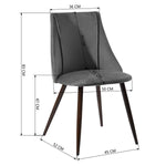 Smeg Velvet Dining Chair