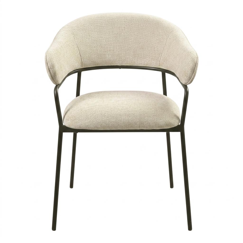 Modern Beige Dining Chair, Upholstered Comfort - STARLING BEIGE