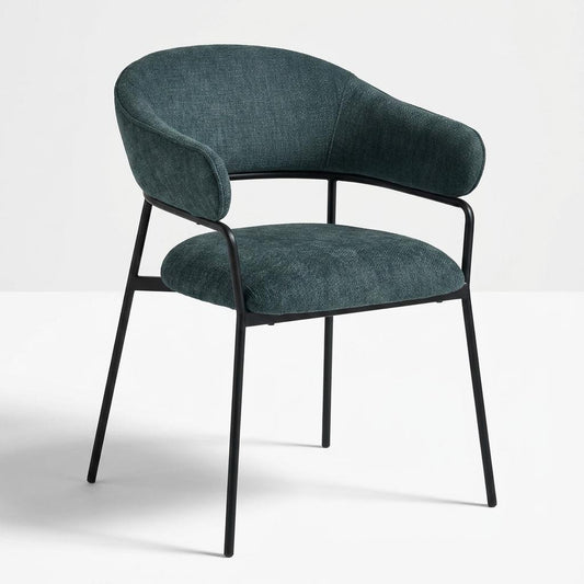 Modern Blue Upholstered Dining Chair - STARLING BLUE