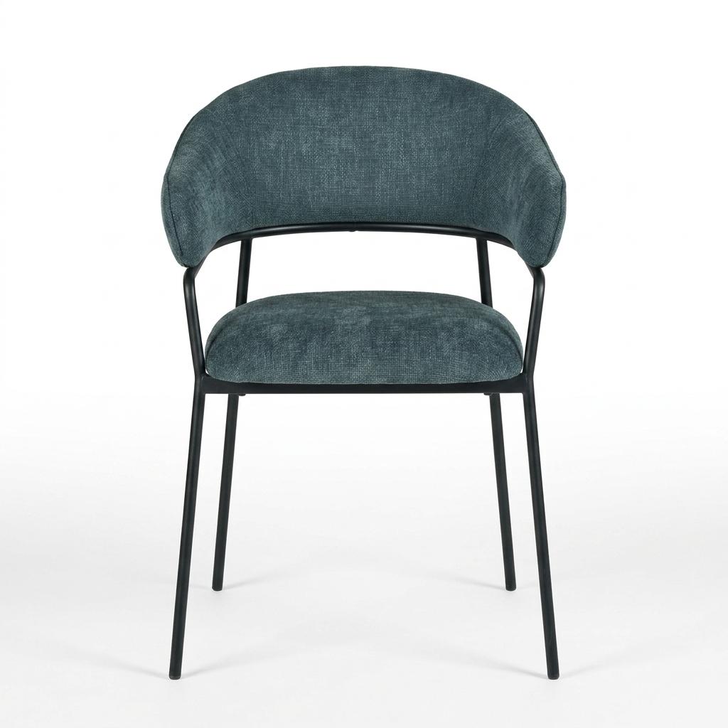 Modern Blue Upholstered Dining Chair - STARLING BLUE