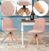 Modern Pink Corduroy Dining Chair, Wood Legs - SUNFLOWER CORDUROY PINK WOOD LEG 4PCS