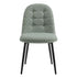 Modern Green Fabric Dining Chair – SUNFLOWER FABRIC GREEN ROUND LEG