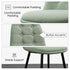 Modern Green Fabric Dining Chair – SUNFLOWER FABRIC GREEN ROUND LEG