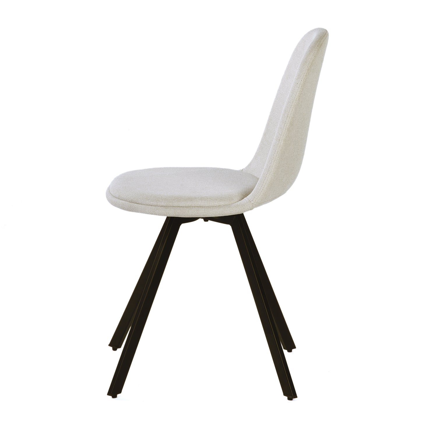 Modern Beige Fabric Dining Set - SUNFLOWER LUMOS 4PCS