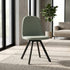 Modern Green Slubbed Dining Chair Set – SUNFLOWER SLUBBED GREEN 6PCS