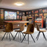 Modern Suede Dining Chair Set, Brown Upholstery - SUNFLOWER SUEDE BROWN 4PCS FRASERS