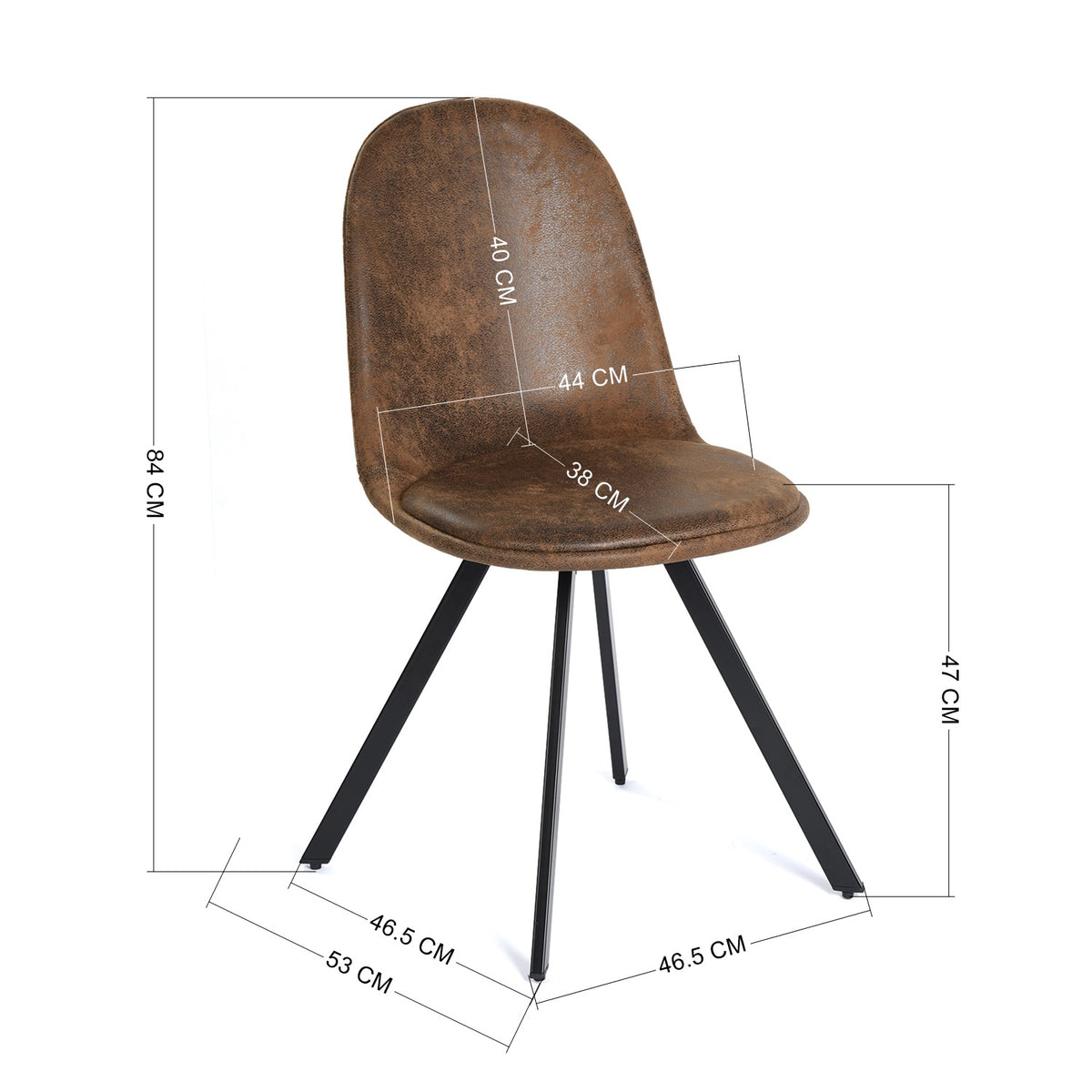 SUNFLOWER SUEDE BROWN 4PCS