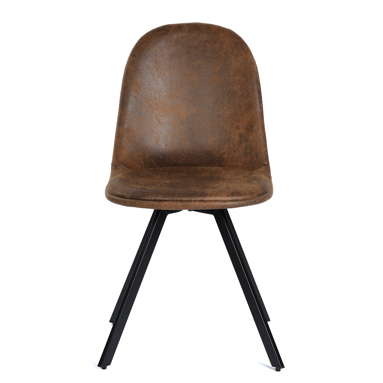 Modern Suede Dining Chair Set, Brown Upholstery - SUNFLOWER SUEDE BROWN 4PCS FRASERS