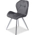 Modern Grey Velvet, Golden Chrome Legs - SUNIL GREY 2PCS