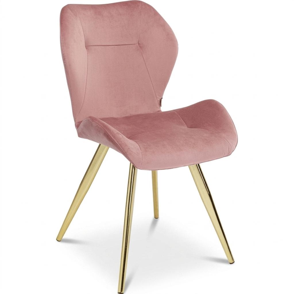 Modern Velvet Dining Chair Set, Golden Legs - SUNIL ROSE 2PCS