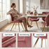 Modern Velvet Dining Chair, Rose PU Upholstery - SUNIL ROSE