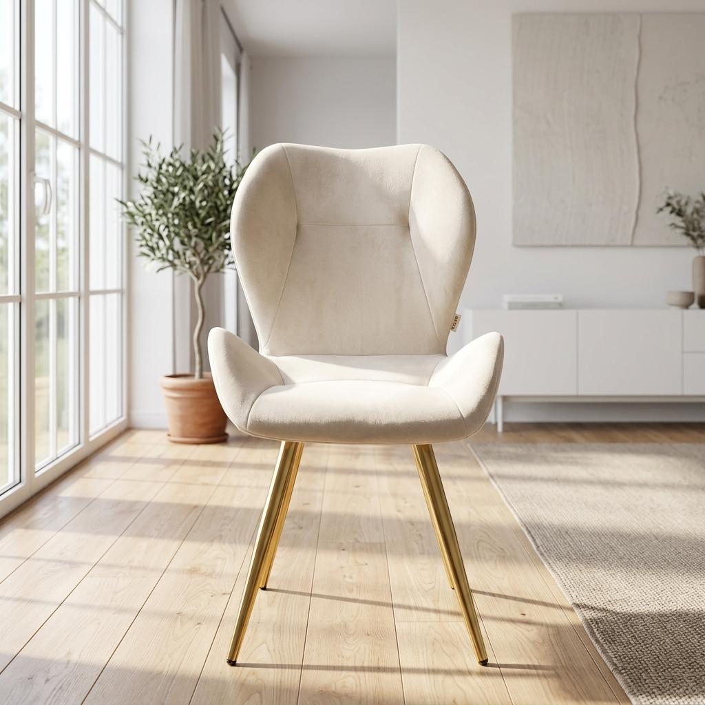 Modern White PU Dining Chair – SUNIL WHITE