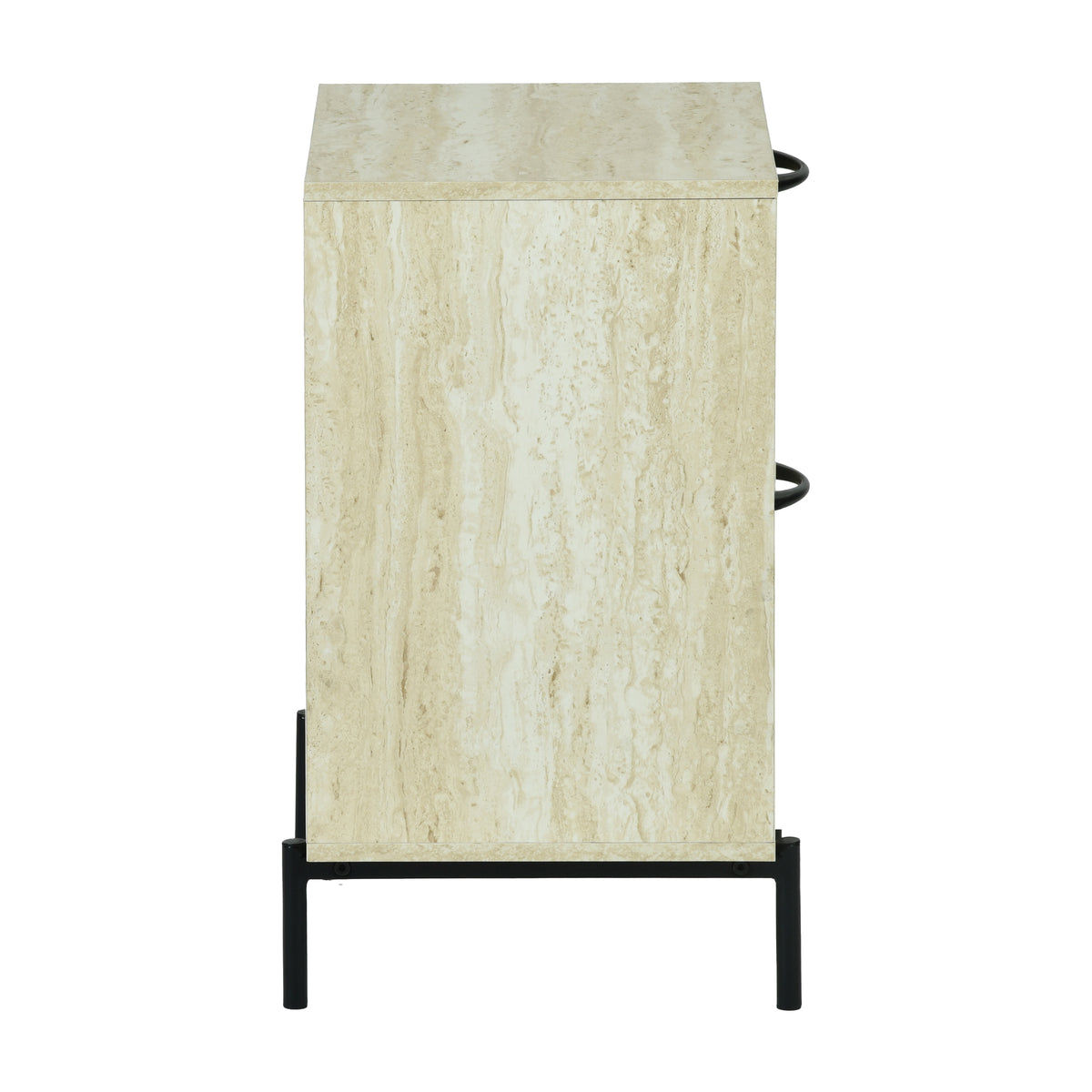 Decasualise Modern Minimalist Nightstand, MDF & Metal Frame - TAAL