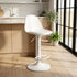Modern Adjustable PU Bar Stool - TEBAR WHITE