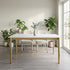 Modern Gold Dining Table, Glass Top – THEA GOLD