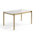 Modern Gold Dining Table, Glass Top – THEA GOLD