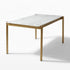 Modern Gold Dining Table, Glass Top – THEA GOLD