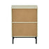 Naysay Modern Minimalist Nightstand, MDF & Metal Frame - THESTAIN