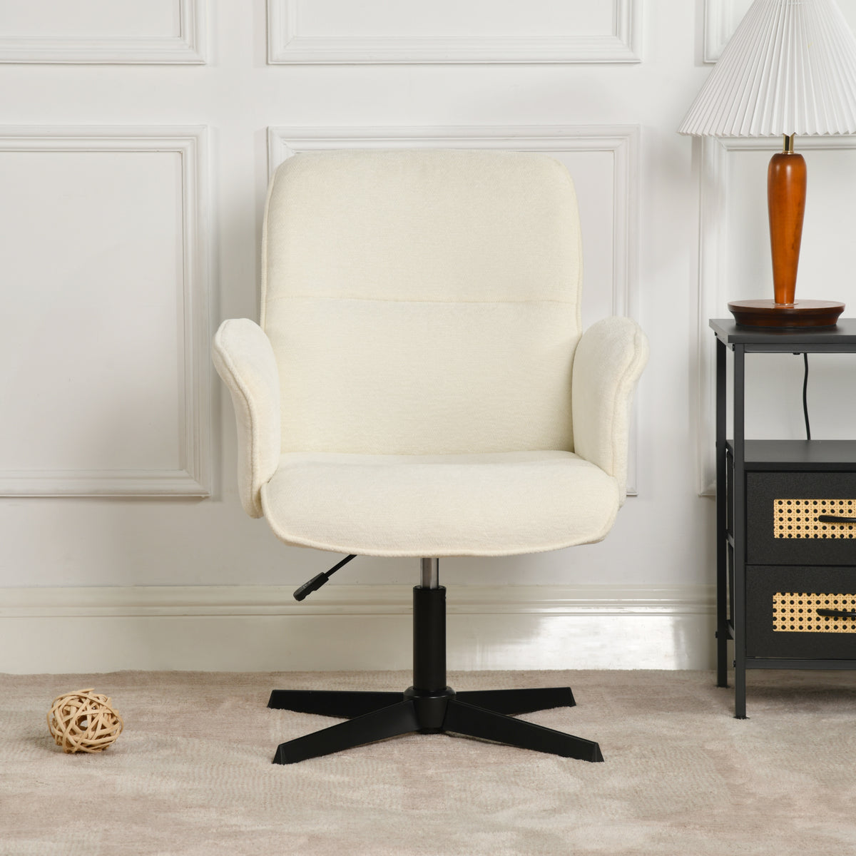 Modern Relax Chair, Plywood & Fabric, Adjustable - THOMASINA RELAX LUMOS BEIGE