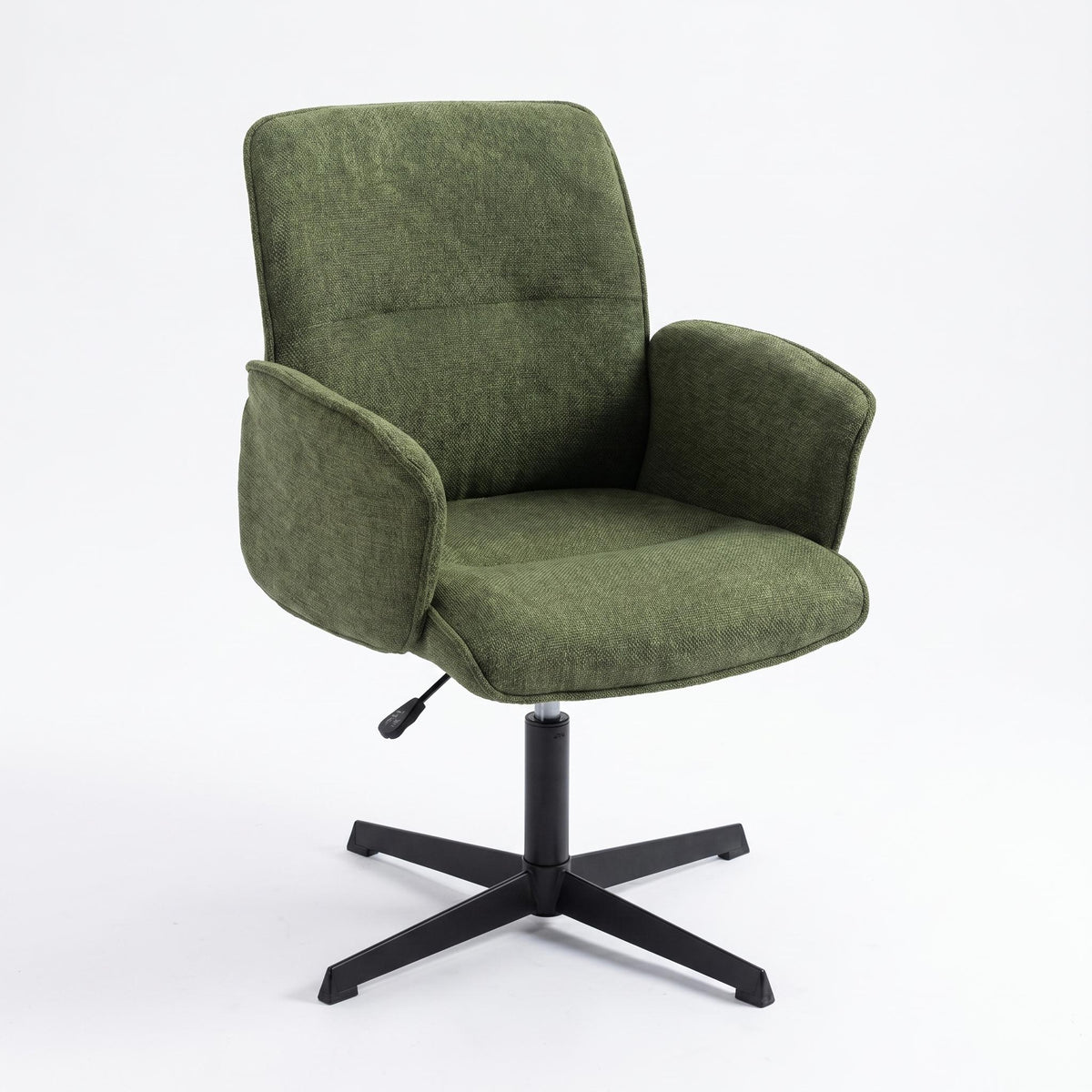 Modern Green Fabric Office Chair, Adjustable Swivel - THOMASINA RELAX GREEN