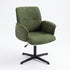 Modern Green Fabric Office Chair, Adjustable Swivel - THOMASINA RELAX GREEN